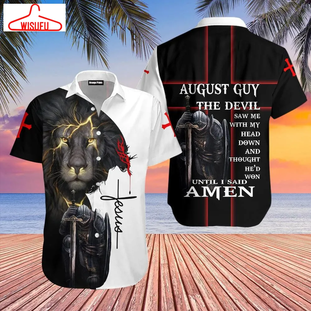 August Guy Untill I Said Amen Jesus Hawaiian Shirt