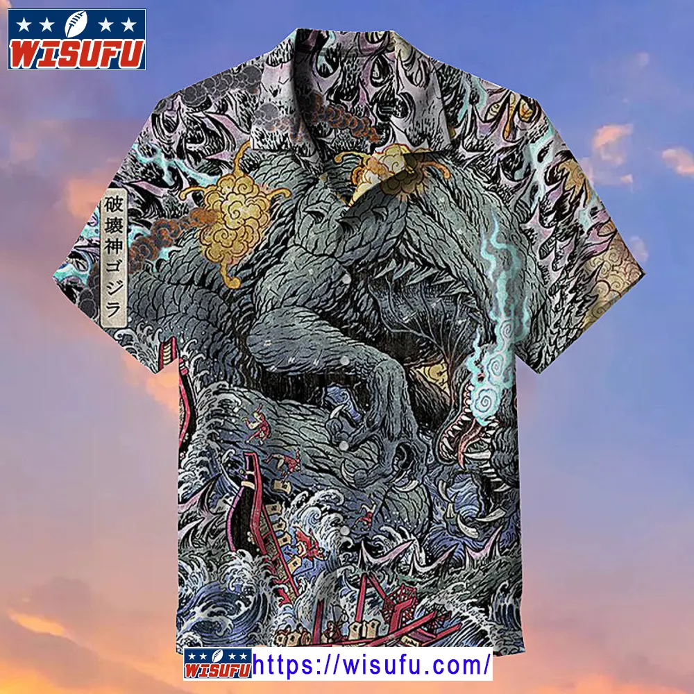 Austin Celebrates Godzilla's Global Impact Hawaiian Shirt