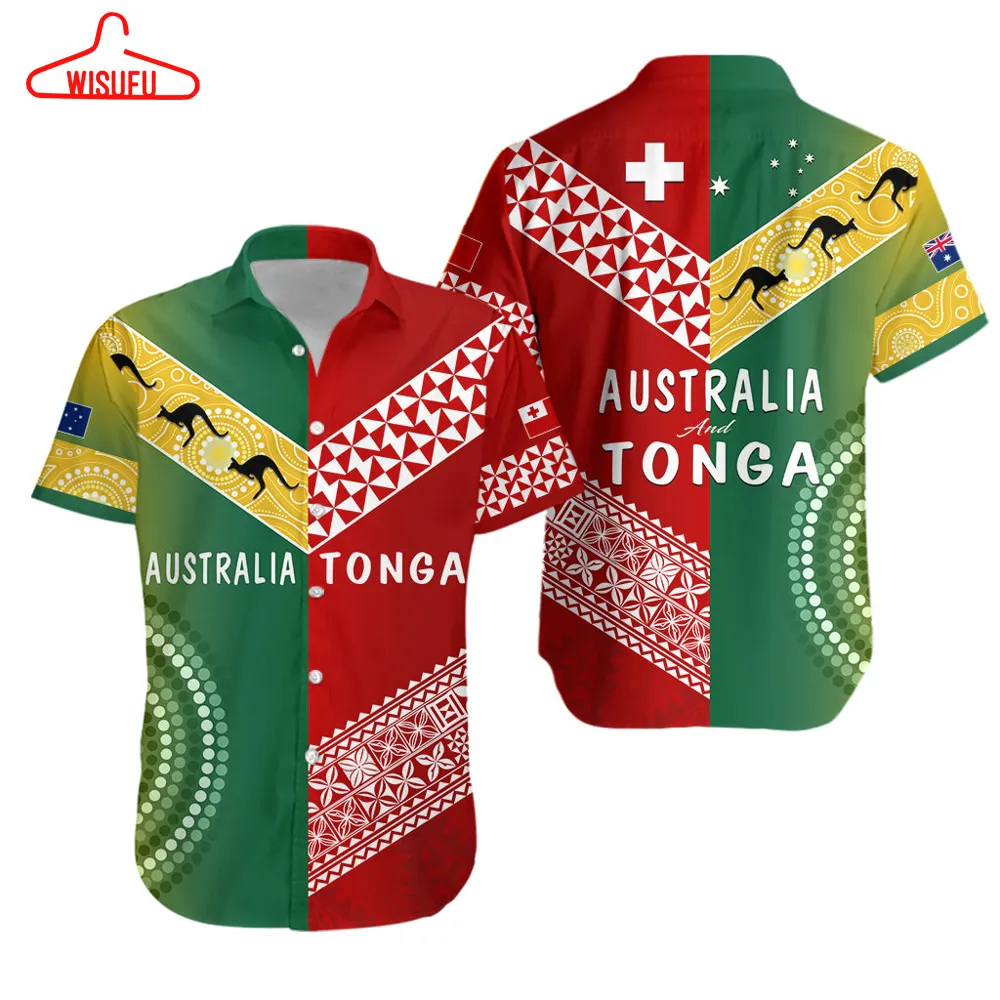 Australia And Tonga Hawaiian Shirt Version Special Lt13, New Hawaiian Holiday Outfits, New Fashion Gifts