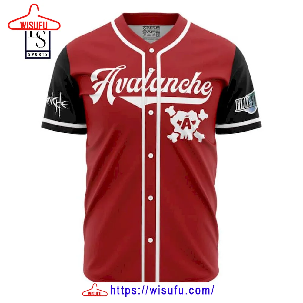 Avalanche Final Fantasy 7 Baseball Jersey, New Fashion Gifts