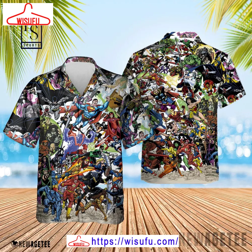 Avengers Vs Justice League Hawaiian Shirt, New Fashion Gifts