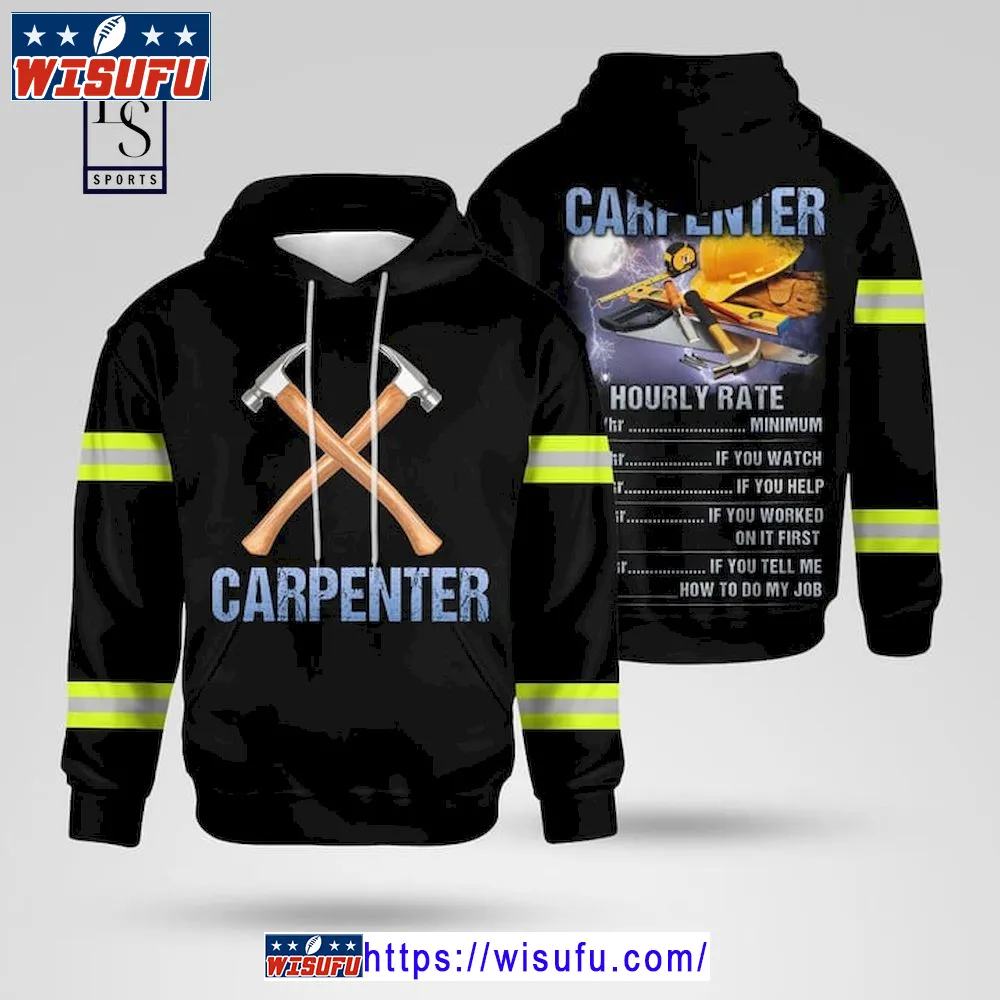 Awesome Carpenter Hoodie 3d