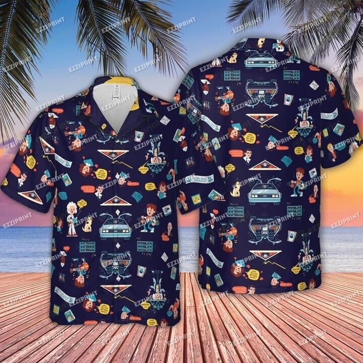 BACK TO THE FUTURE HAWAIIAN SHIRT, S-5XL US Size, Gift For Men, Birthday Gift