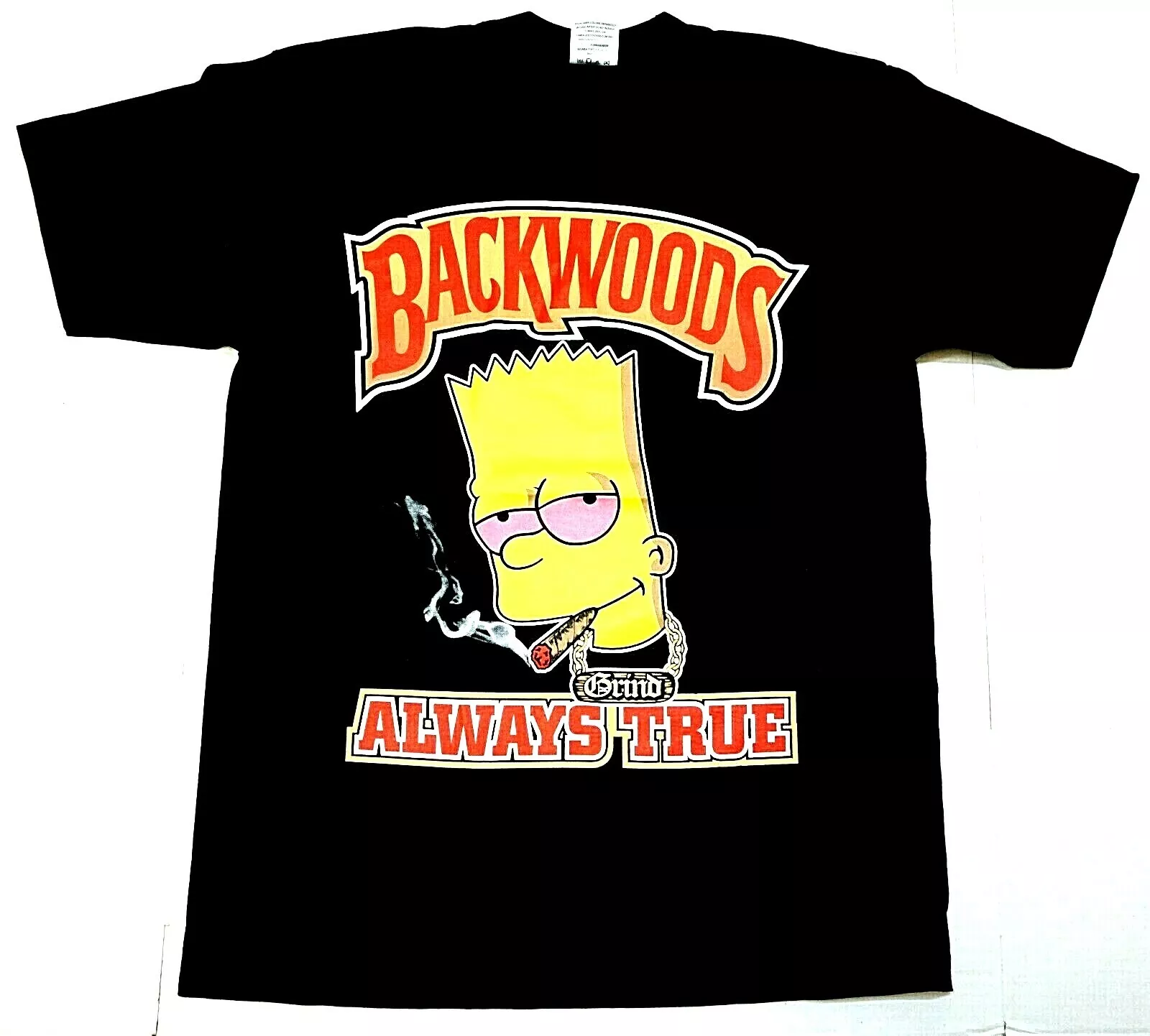 BACKWOODS T-shirt Smoke Weed 420 Cigar Blunt Roll Up Wrap Tee