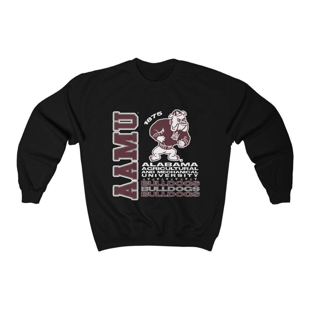 BLACK AAMU TOUR UNISEX HEAVY BLEND CREWNECK SWEATSHIRT