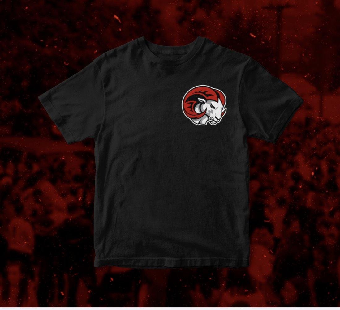 BLACK WSSU RAMS T-SHIRT