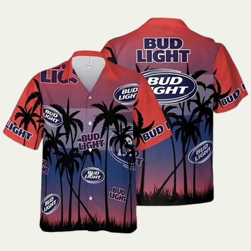 BUD LIGHT BEER COCONUT HAWAIIAN SHIRT