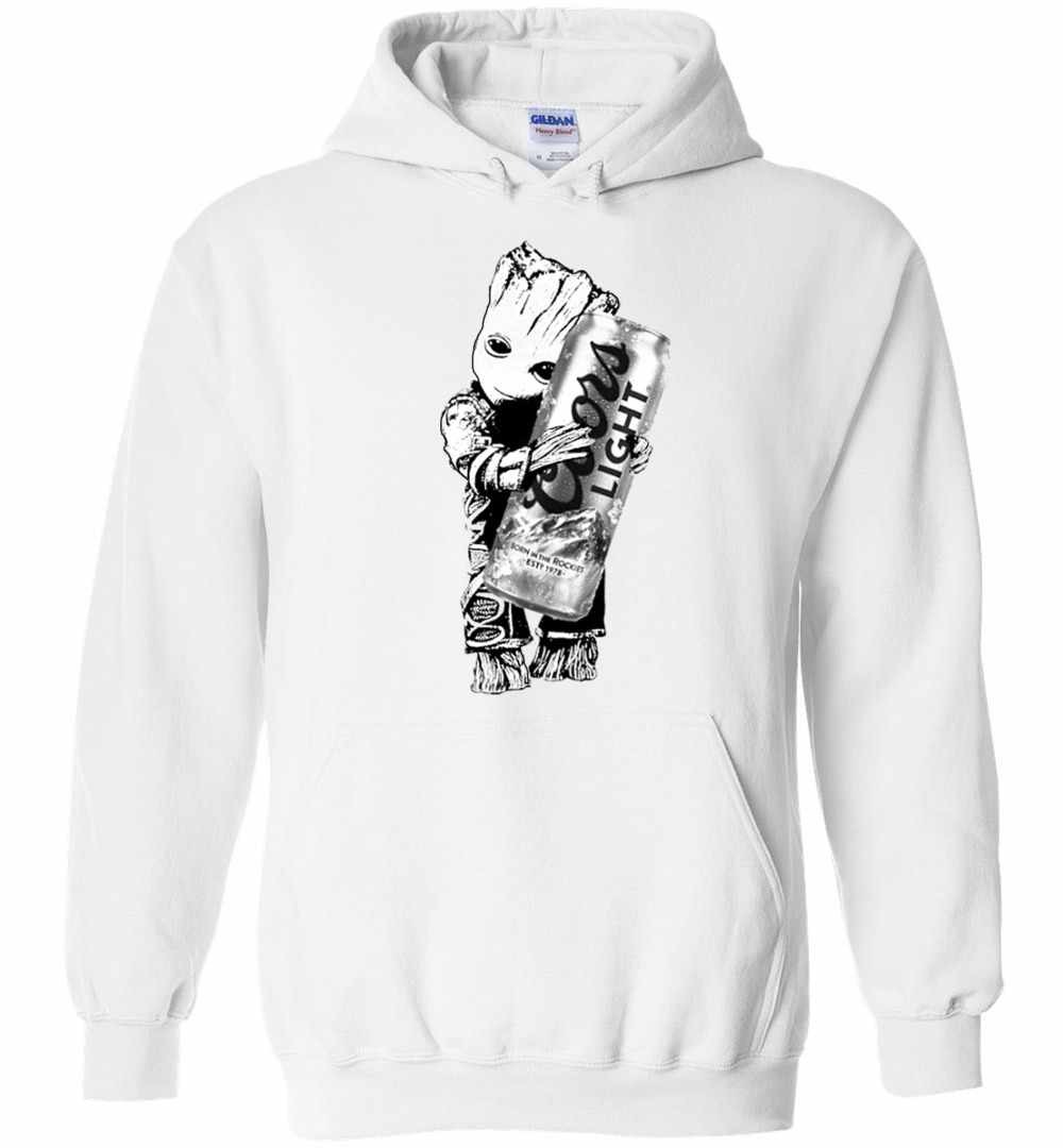 Baby Groot Hug Coors Light s Unisex Pullover Hoodie