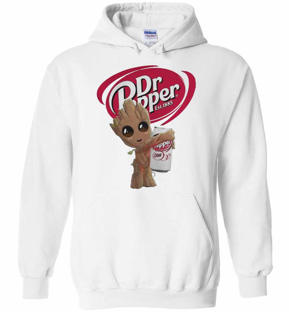 Baby Groot Hug Dr Pepper s Unisex Pullover Hoodie