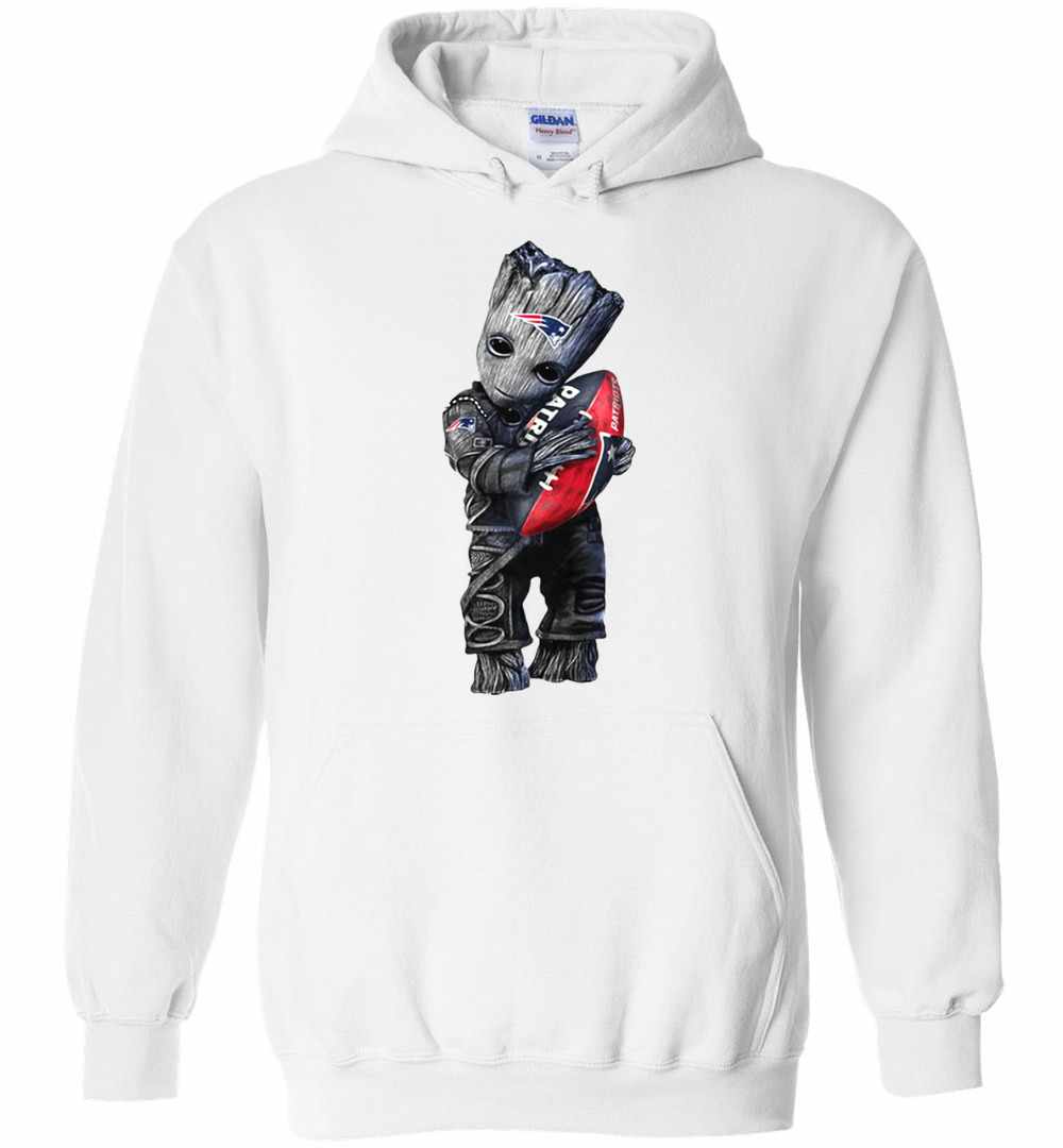 Baby Groot Hug New England Patriots s Unisex Pullover Hoodie