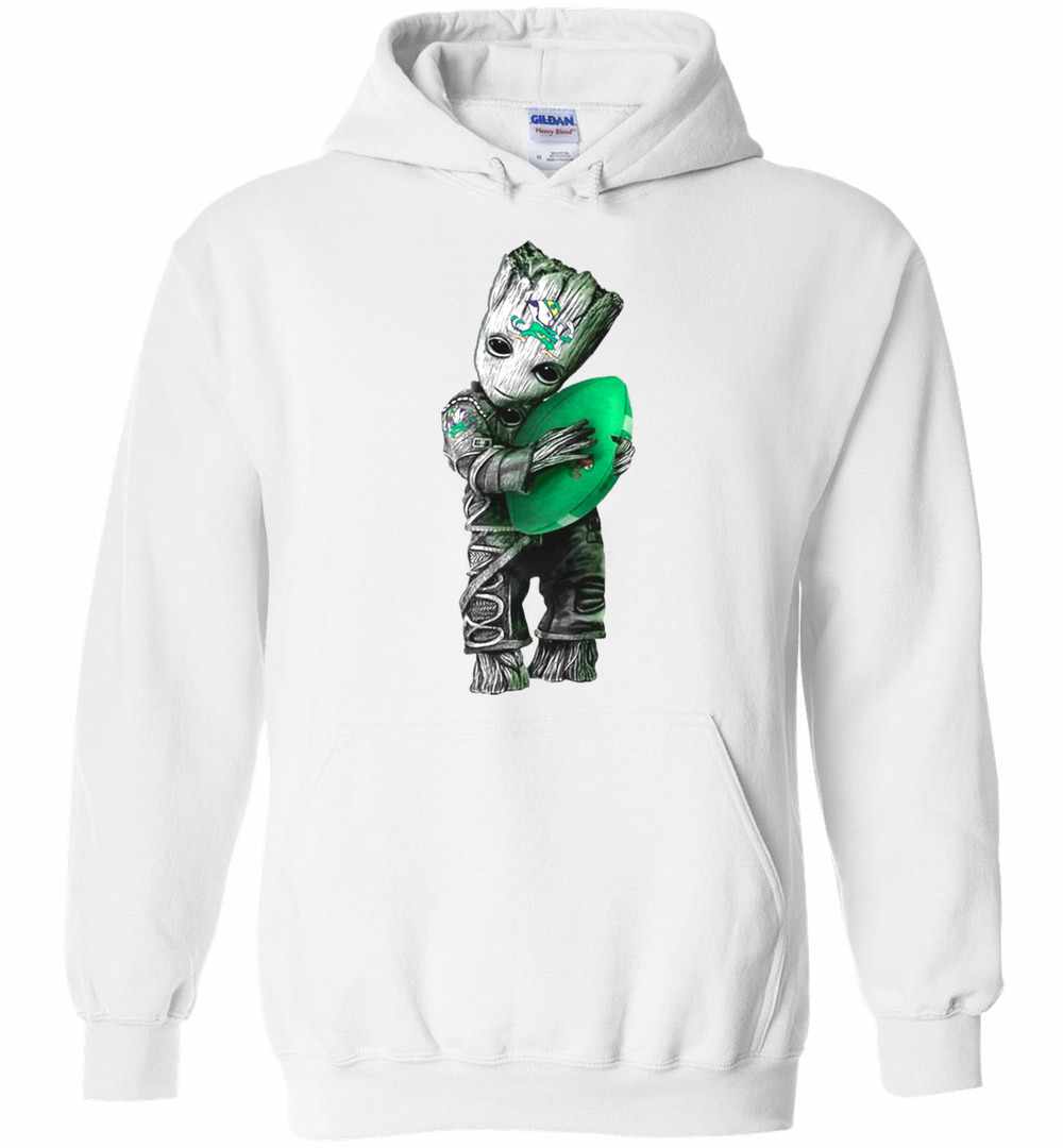 Baby Groot Hug Notre Dame Fighting Irish s Unisex Pullover Hoodie