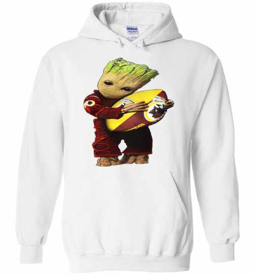 Baby Groot Hugging Washington Redskins s Unisex Pullover Hoodie