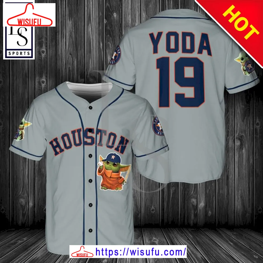 Baby Yoda Feat Astros Special Baseball Jersey, New Fashion Gifts