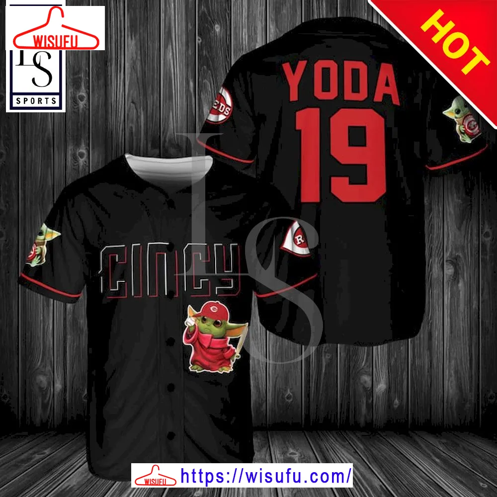 Baby Yoda Feat Cincinnati Baseball Jersey, New Fashion Gifts