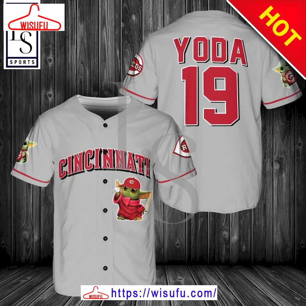 Baby Yoda Feat Cincinnati Custom Baseball Jersey, New Fashion Gifts