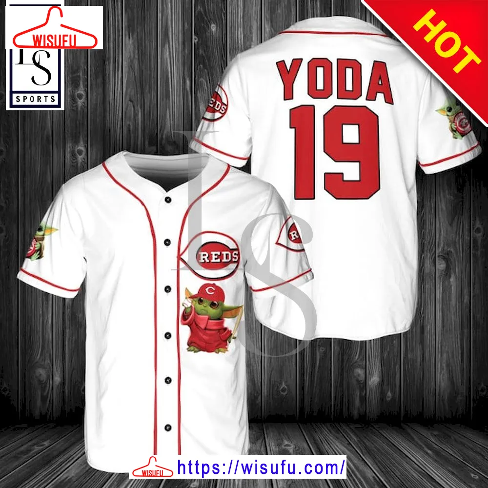 Baby Yoda Feat Cincinnati Custom Name Baseball Jersey, New Fashion Gifts