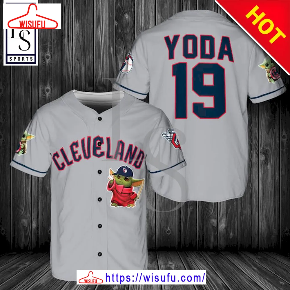 Baby Yoda Feat Guardians Gray Baseball Jersey, New Fashion Gifts