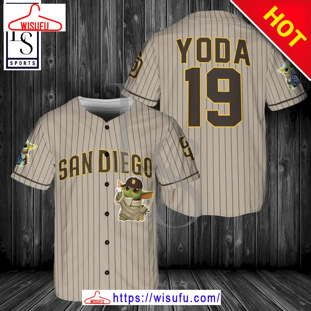 Baby Yoda Feat Padres Baseball Jersey, New Fashion Gifts