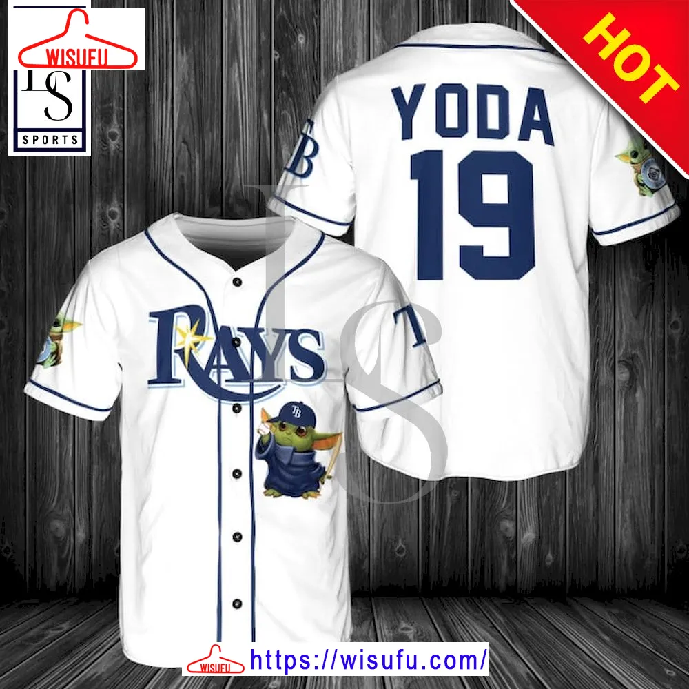 Baby Yoda Feat Rays Baseball Jersey, New Fashion Gifts