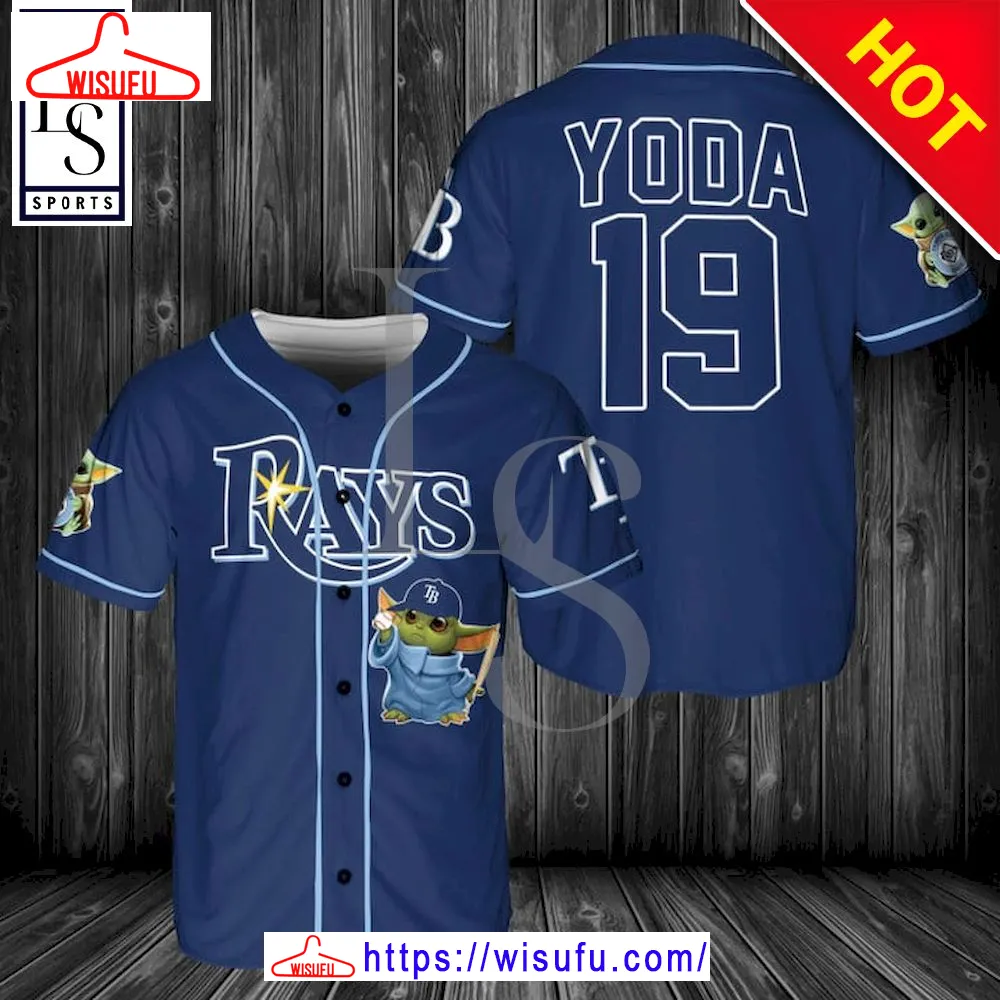 Baby Yoda Feat Rays Custom Baseball Jersey, New Fashion Gifts