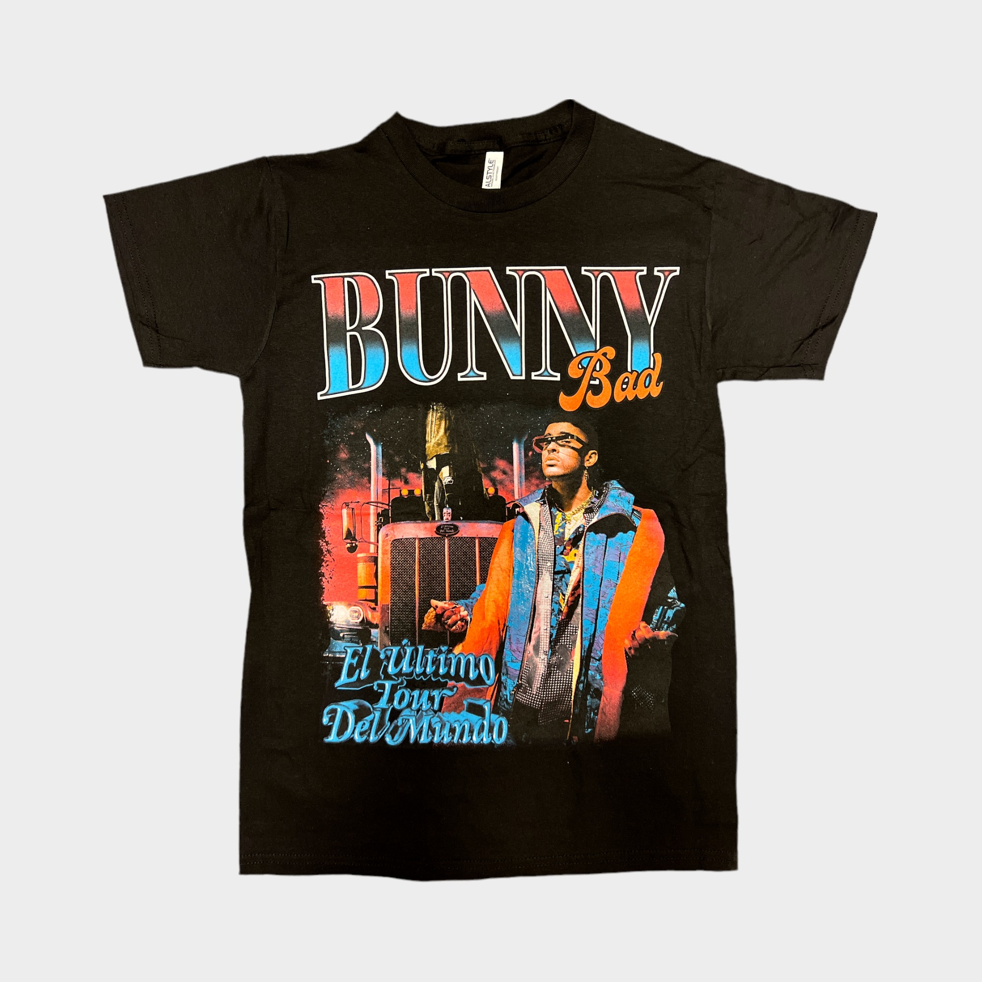 Bad Bunny - El Ãltimo Tour Del Mundo Black Graphic T-Shirt