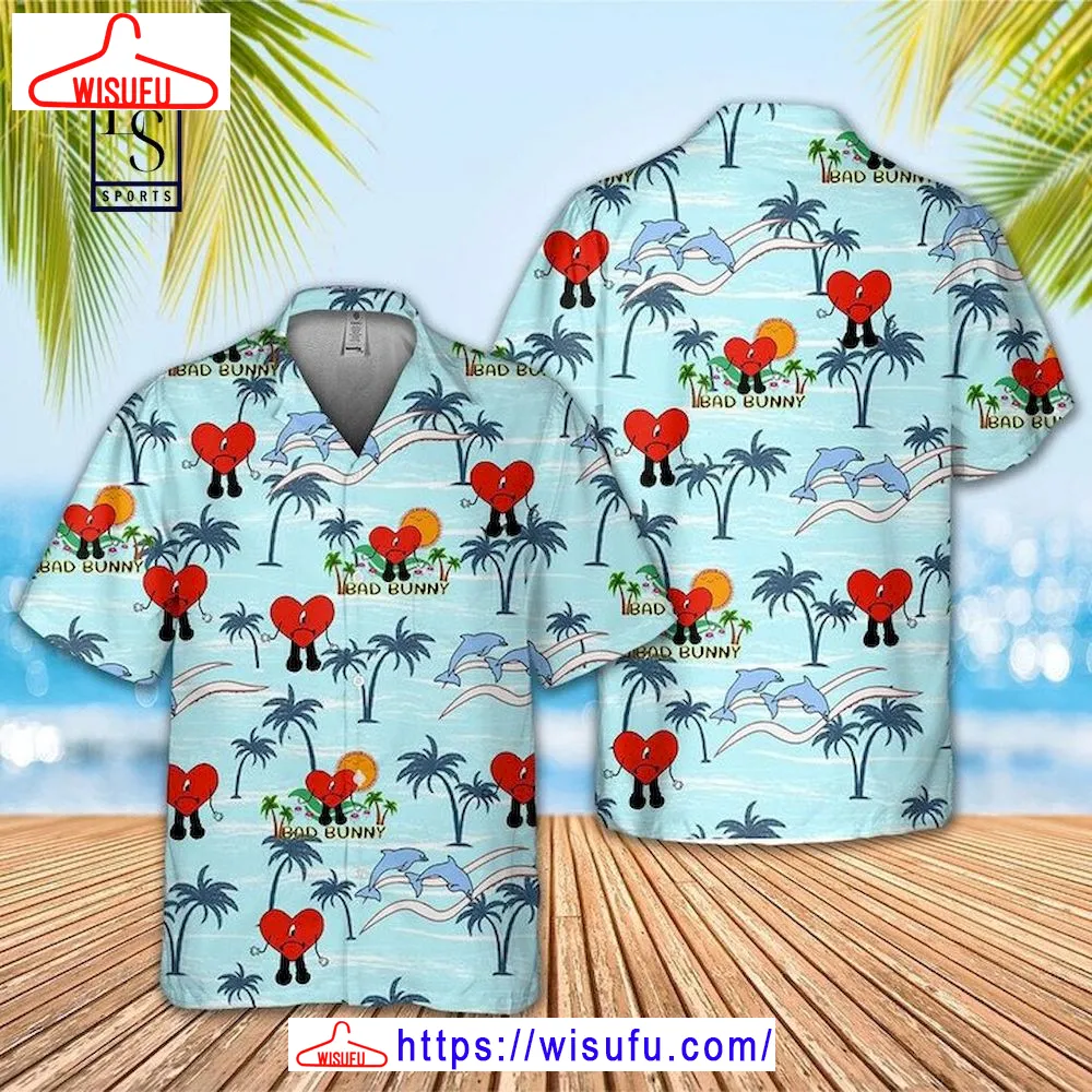 Bad Bunny Blue Un Verano Sin Ti Hawaiian Shirt, New Fashion Gifts