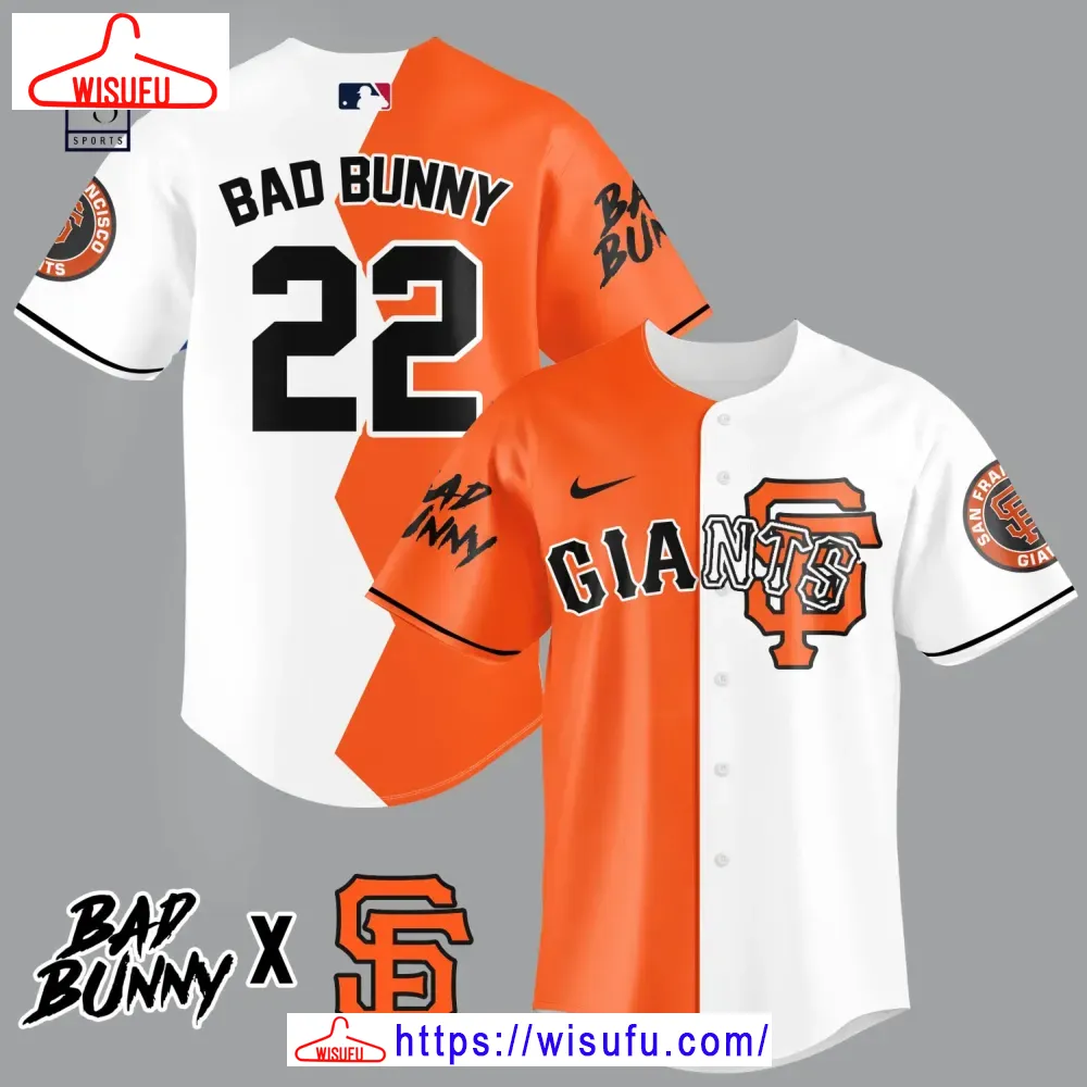 Bad Bunny San Francisco Giants Baseball Jersey, New Fashion Gifts