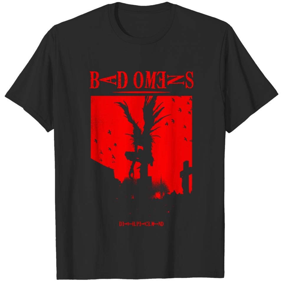 Bad Omens ST-hirt, Bad Omens Band Face In The Flames 2023 Shirt