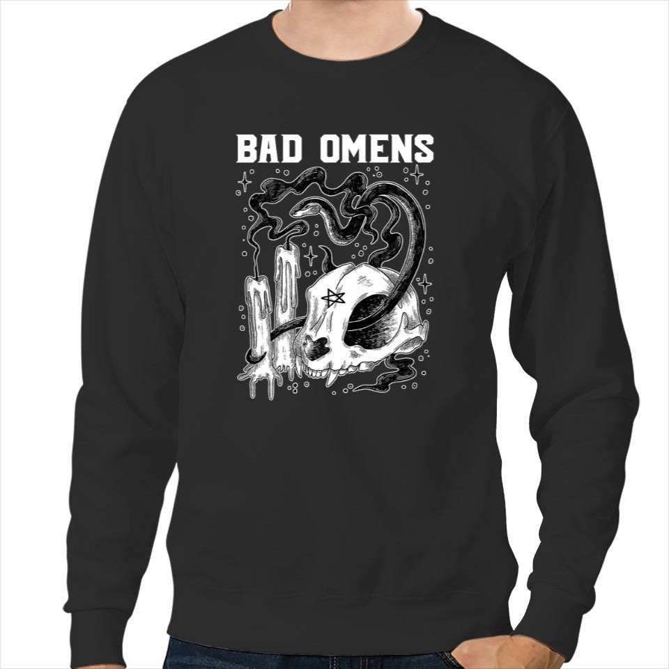 Bad Omens Snake And Skull Bad Omens Sweatshirts