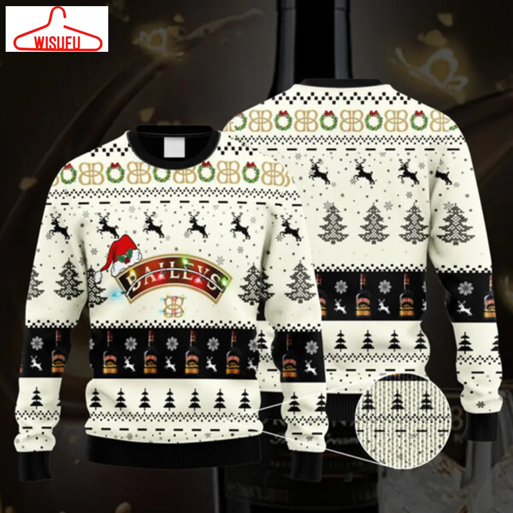 Baileys Santa Hat Ugly Christmas Sweater