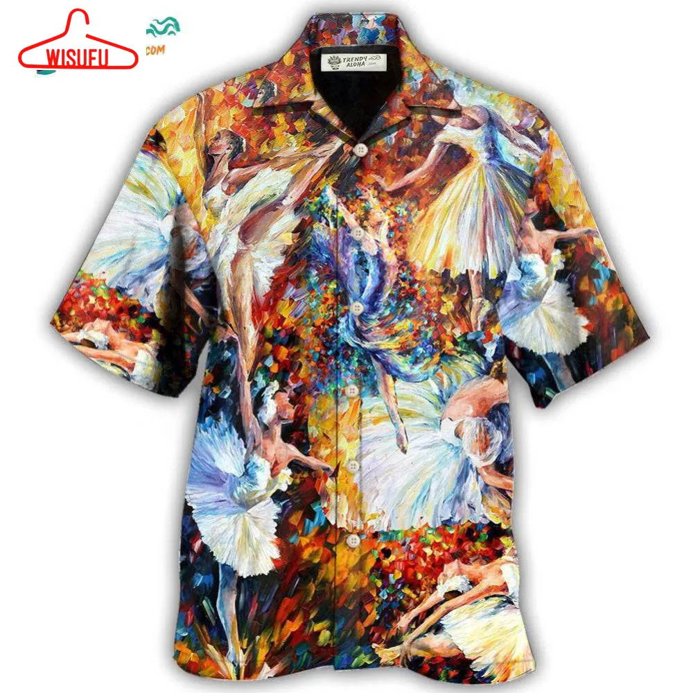 Ballet Beautiful Mix Color Art Hawaiian Shirt- Wisufu Aloha