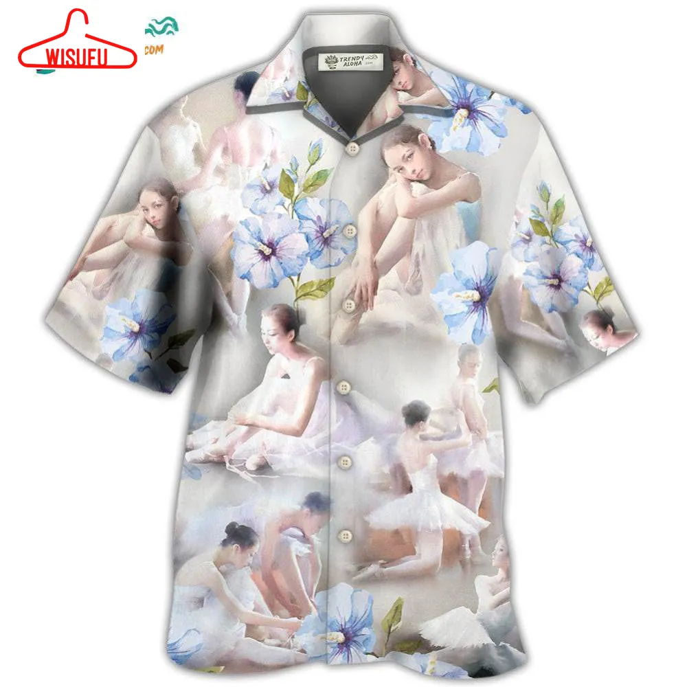 Ballet Dance Floral Hawaiian Shirt- Wisufu Aloha