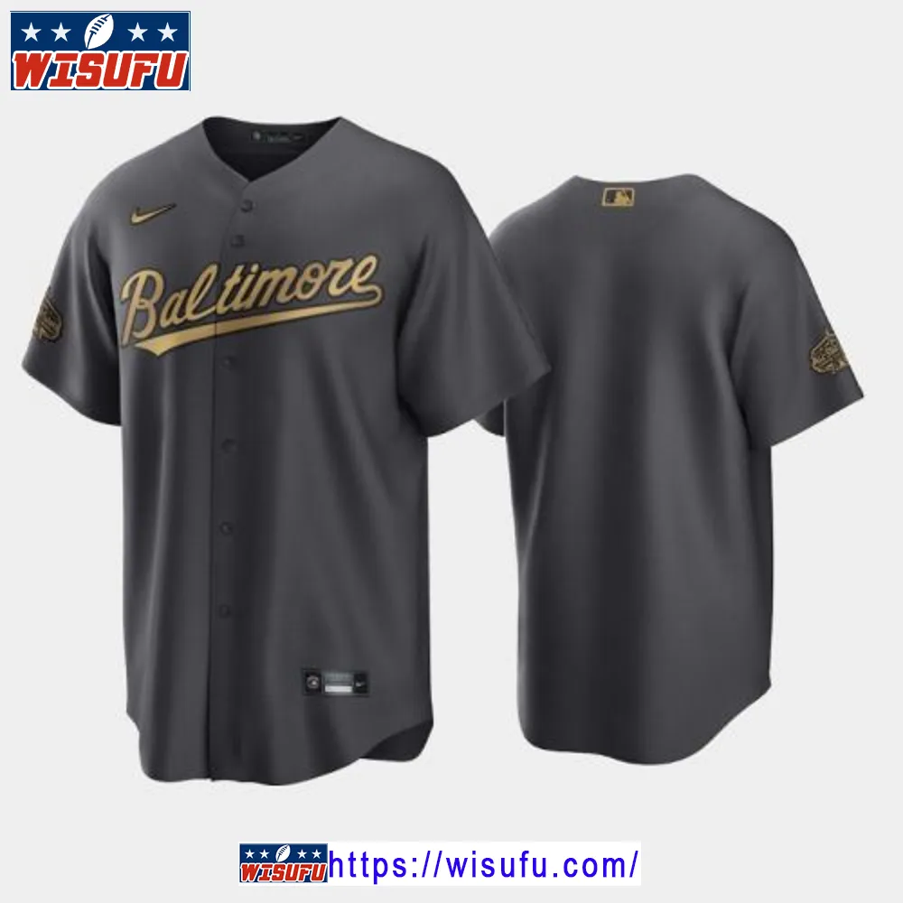 Baltimore Orioles 2024-23 All-star Game Al Charcoal Jersey