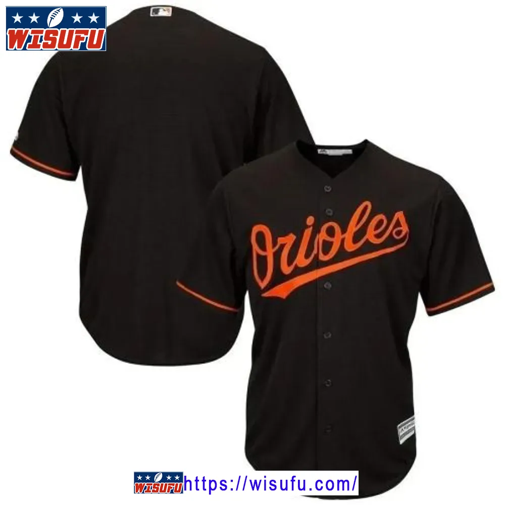 Baltimore Orioles Big And Tall Cool Base Team Jersey - Black