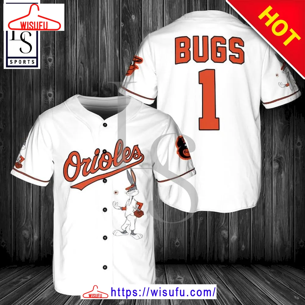 Baltimore Orioles Bugs Bunny Baseball Jersey, New Fashion Gifts