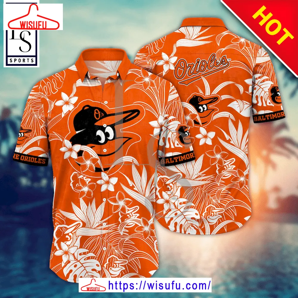 Baltimore Orioles M-lb Summer Flower Aloha Hawaii Shirt, New Fashion Gifts