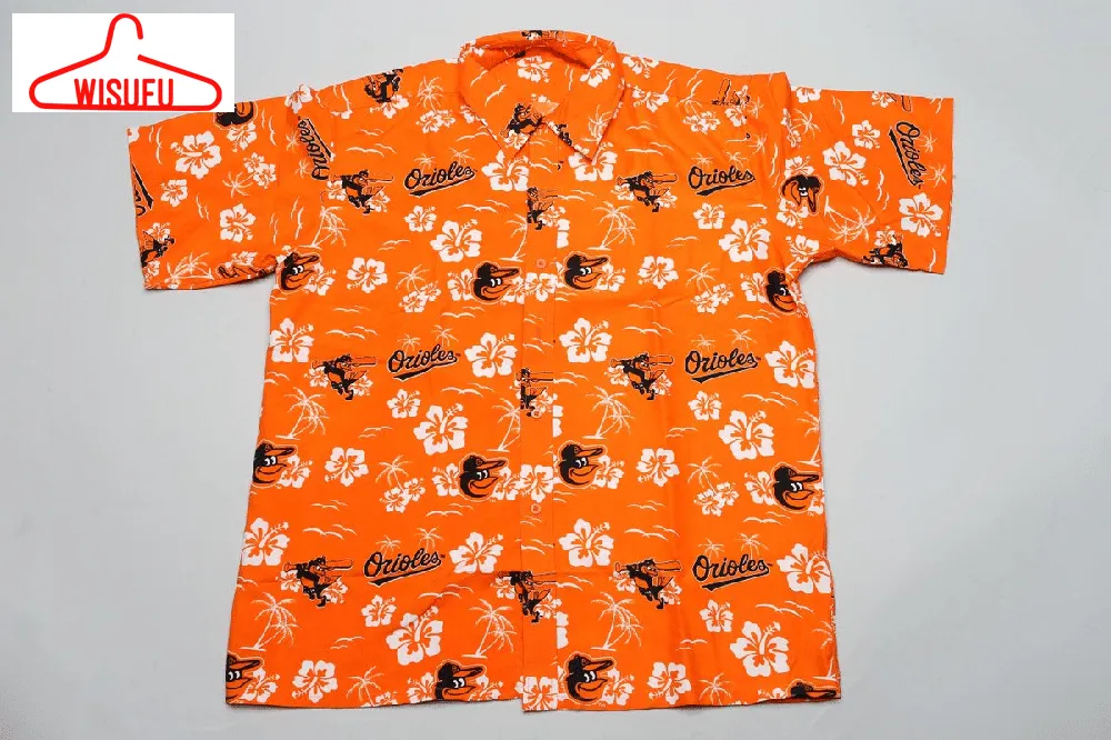 Baltimore Orioles Orange Hawaiian Shirt, New Fashion Gifts