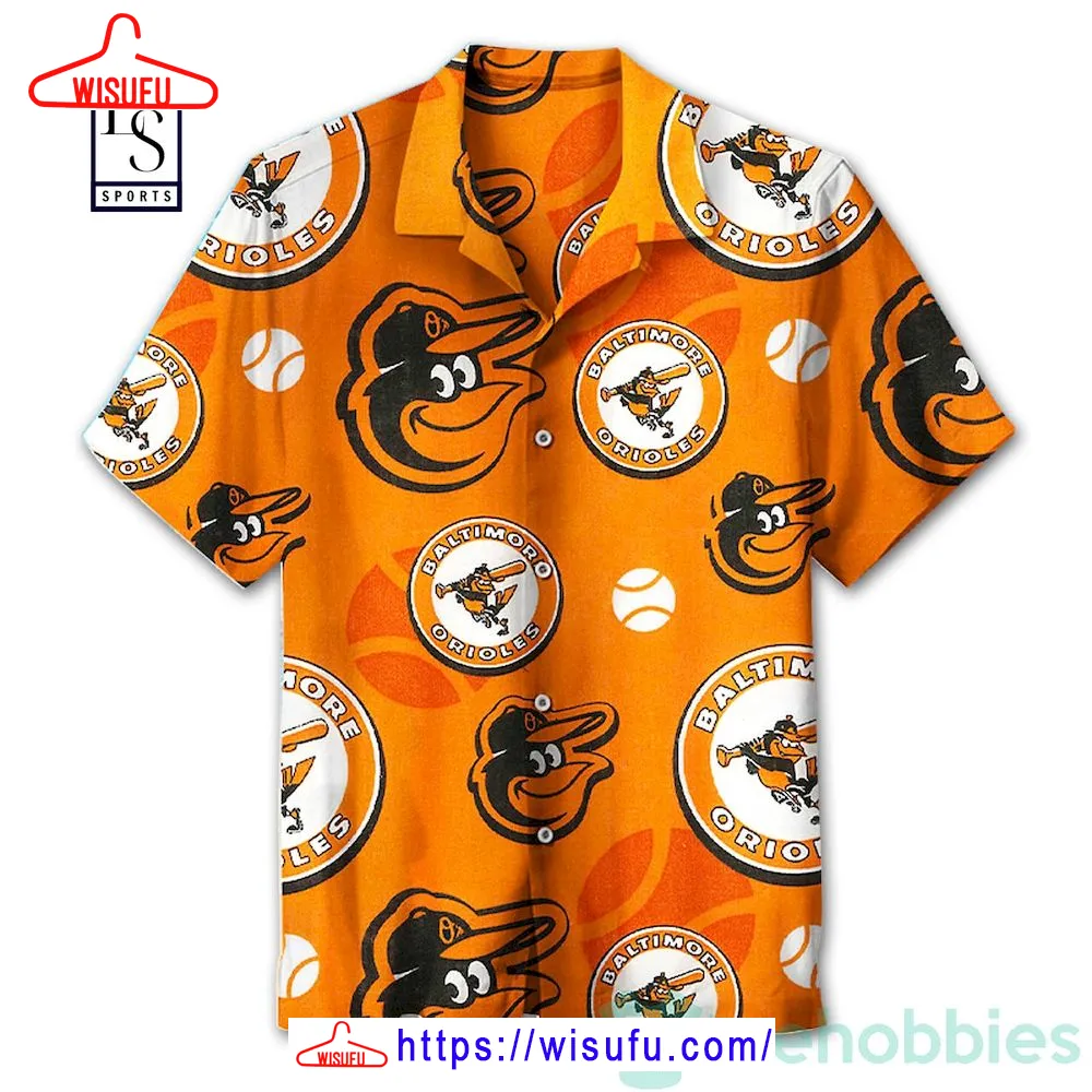 Baltimore Orioles Orange Logo Hawaiian Shirt, New Fashion Gifts