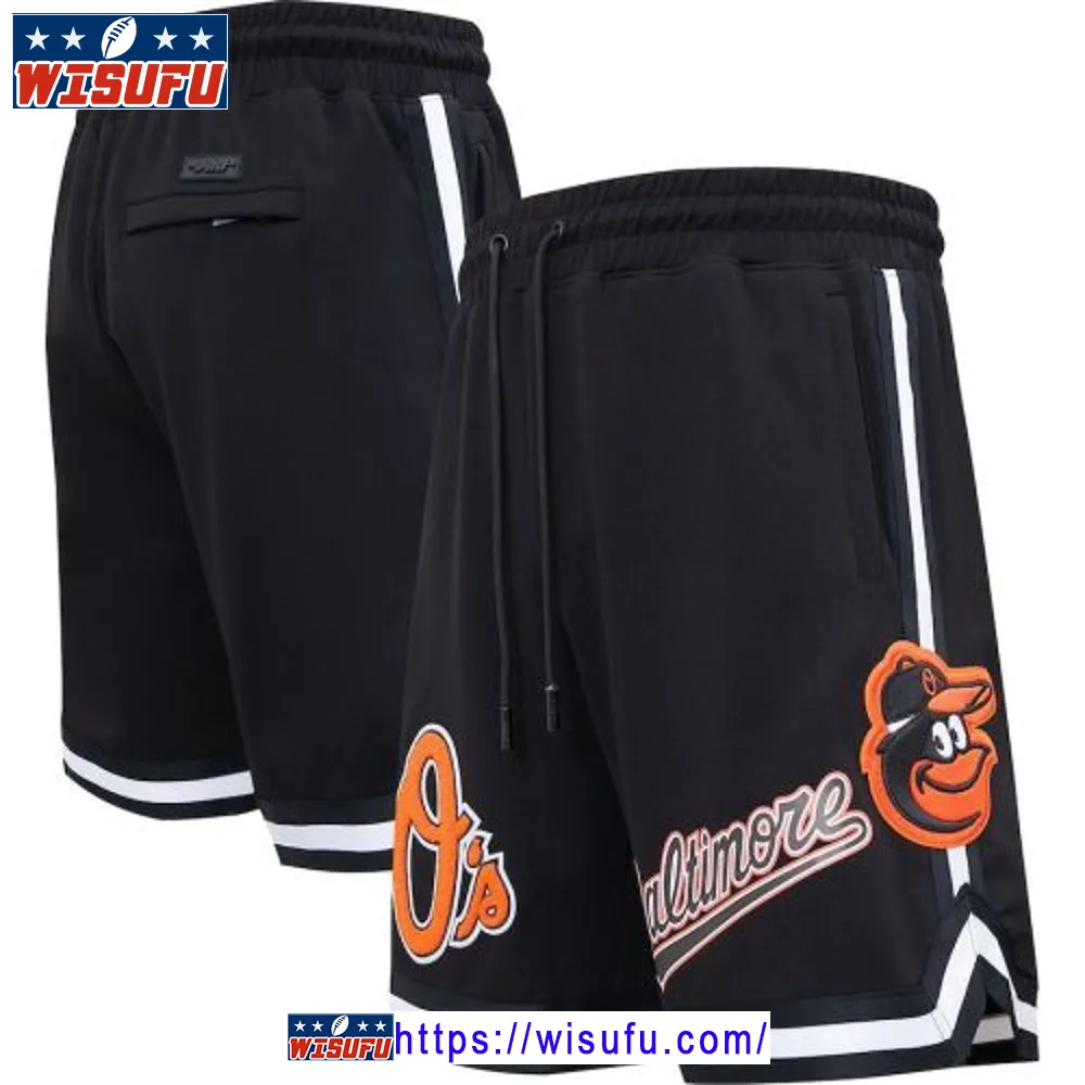 Baltimore Orioles Team Logo Shorts - Black, Men