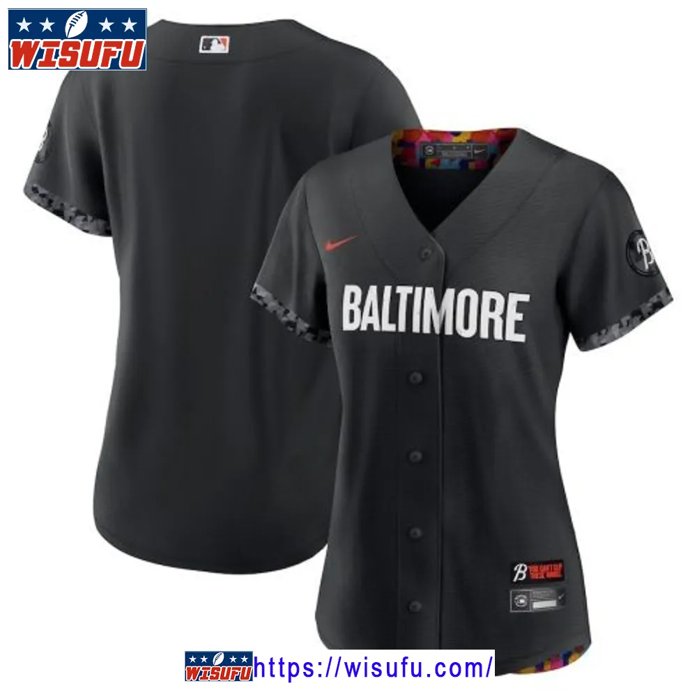 Baltimore Orioles Women 2023 City Connect Jersey - Black