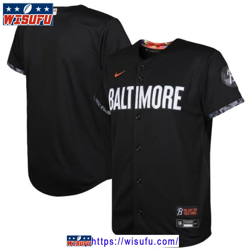 Baltimore Orioles Youth 2023 City Connect Jersey - Black