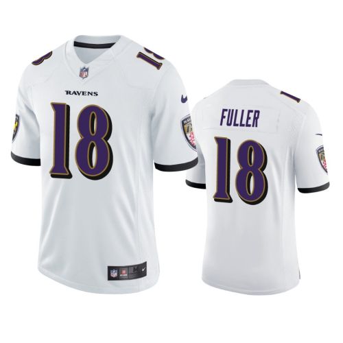 Baltimore Ravens 18 Kyle Fuller White Vapor Jersey