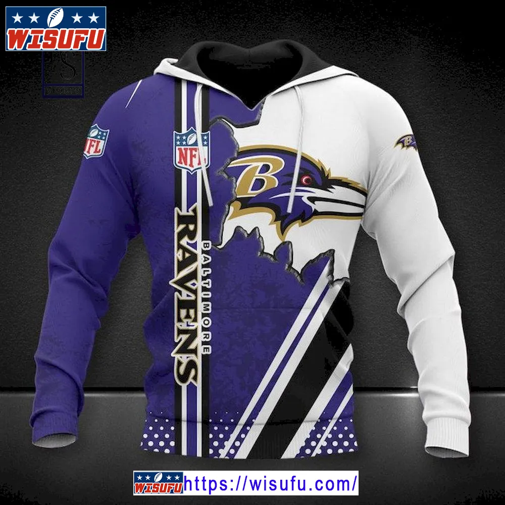 Baltimore Ravens 3d Football NF.L Hoodie