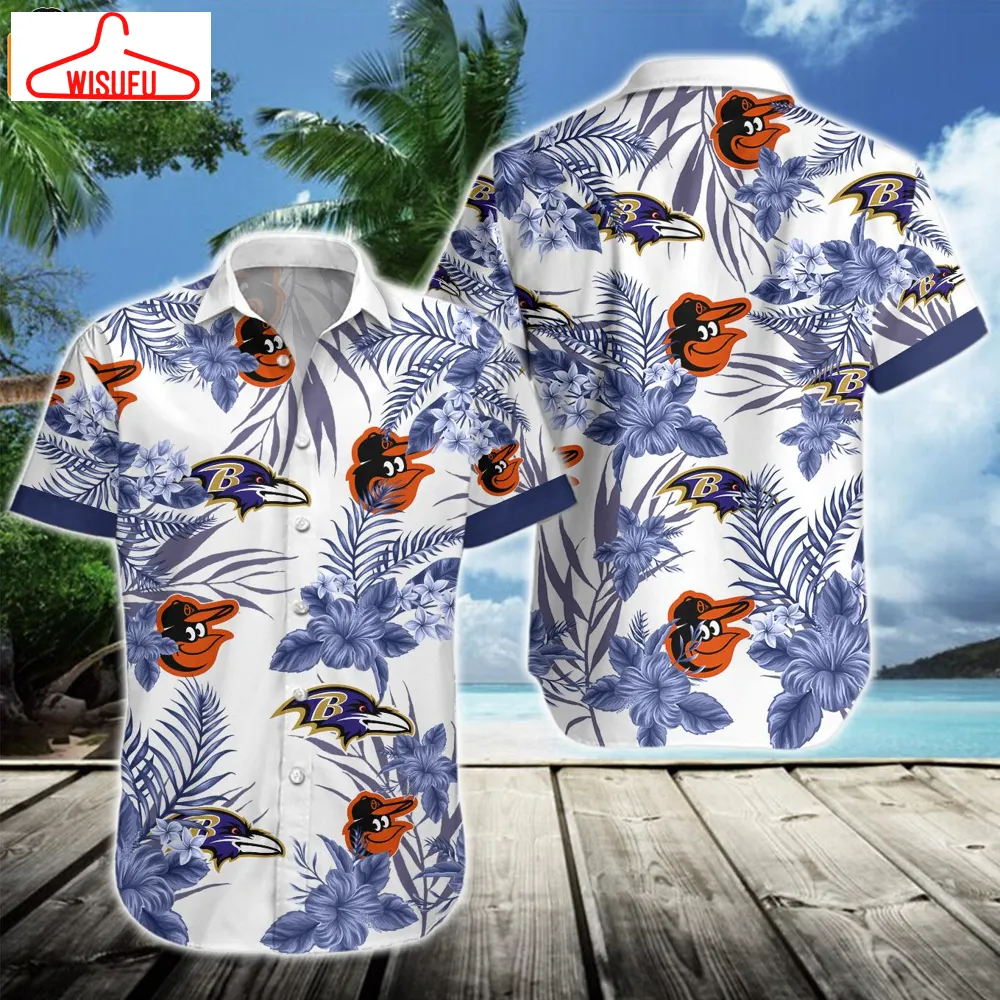 Baltimore Ravens Baltimore Orioles Hawaiian Shirt, New Fashion Gifts