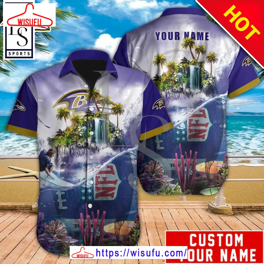 Baltimore Ravens Island Personalized Hawaiian Shirt, New Fashion Gifts