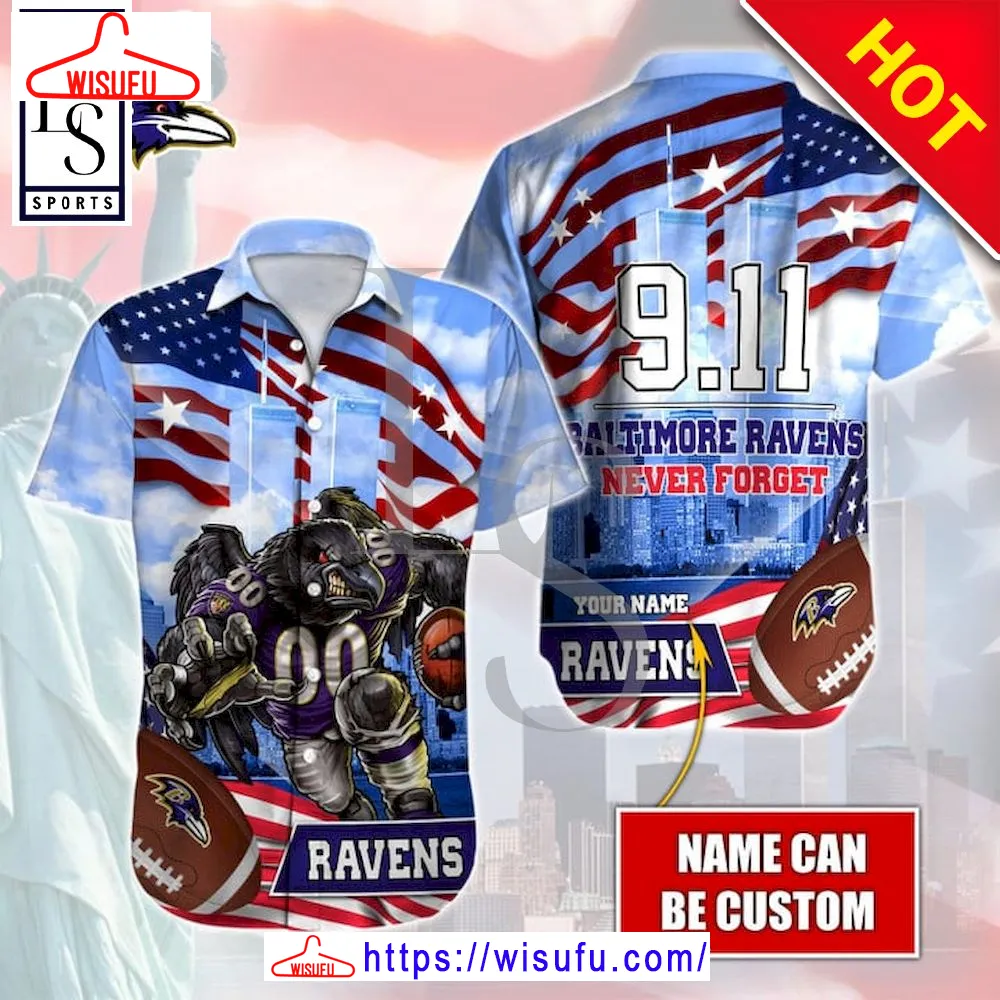 Baltimore Ravens Never Forget 911 Hawaiian Shirt, New Fashion Gifts