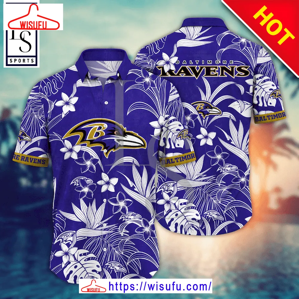 Baltimore Ravens Nfl Summer Flower Aloha Hawaii Shirt, New Fashion Gifts