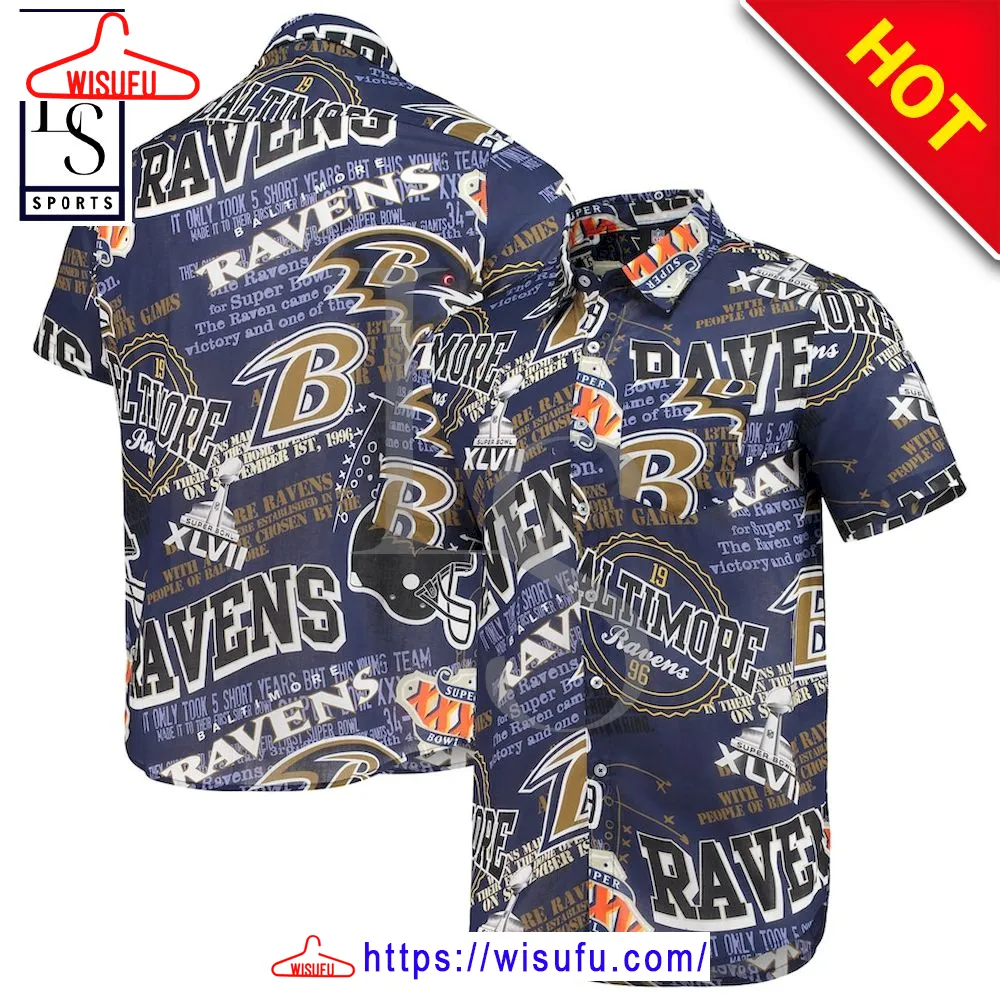 Baltimore Ravens Super Bowl Hawaiian Shirt, New Fashion Gifts