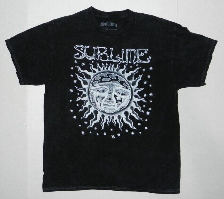 Band Sublime Graphic Acid Wash T shirt New