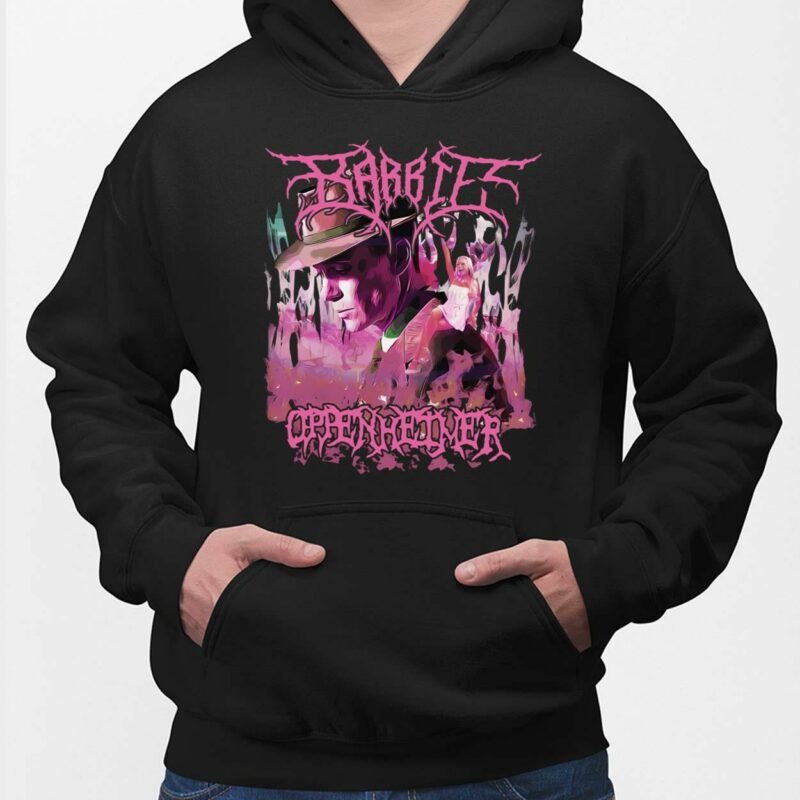 Barbie Oppenheimer Black Metal Shirt, Hoodie, Sweatshirt, Women Tee